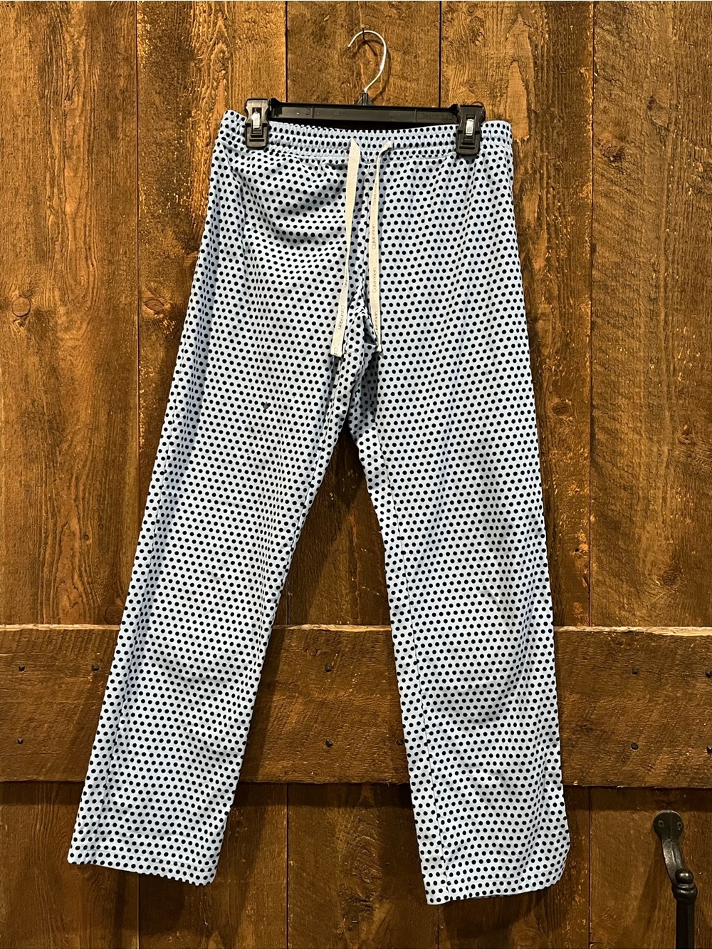Calvin Klein Light Blue Polka Dot Jogger Pants